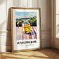Sunflower Oil – Italian Hillside Café View, Ingredients Corner Painting