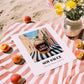 Soy Sauce – Italian Urban Café Scene, Kitchen Storage Wall Print, unframed on coastal sand