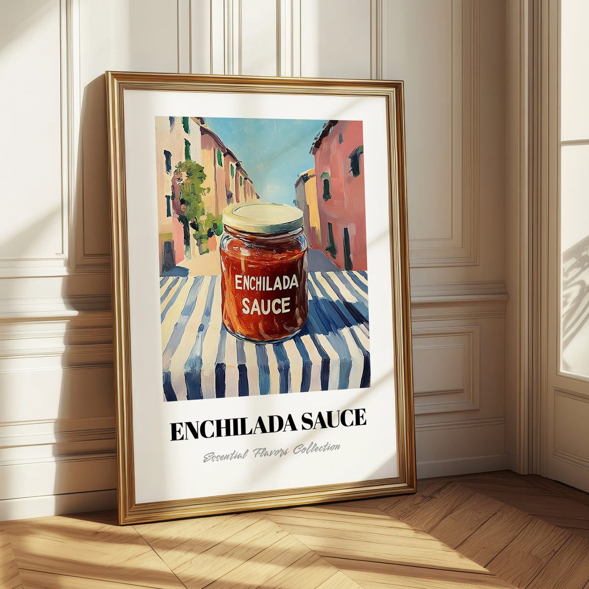 Enchilada Sauce – Italian Outdoor Café Scene, Food Stash Wall Art