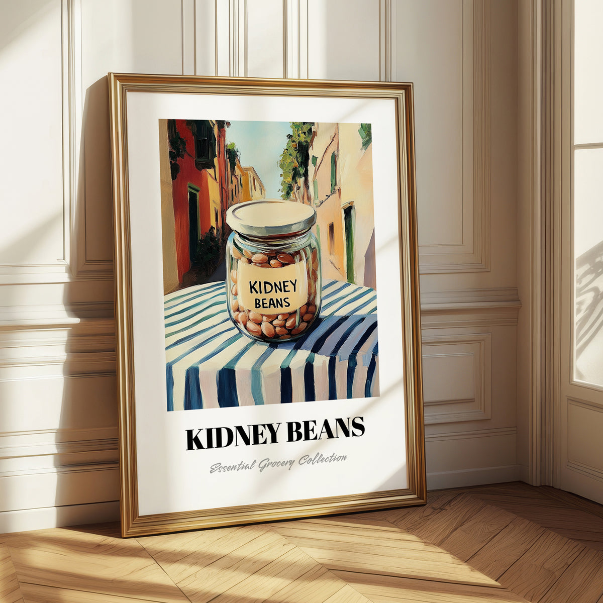 Kidney Beans – Italian Outdoor Café Scene, Food Stash Print