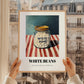 White Beans – on Striped Tablecloth, Grocery Painting, styled in a charming Paris street view