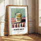 White Rice – on Striped Tablecloth, Food Stash Art