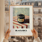 Black Rice – on Striped Tablecloth, Pantry Painting, styled in a charming Paris street view