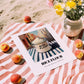 Rice Flour – Italian Outdoor Café Scene, Dough Poster, unframed on coastal sand