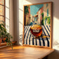 Maple Syrup – Italian Street Café Scene, Sweetener Still Life, clean layout with no caption