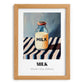 Milk – on Striped Tablecloth, Dairy Painting, set in oak frame