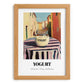 Yogurt – Italian Urban Café Scene, Dairy Still Life, set in oak frame