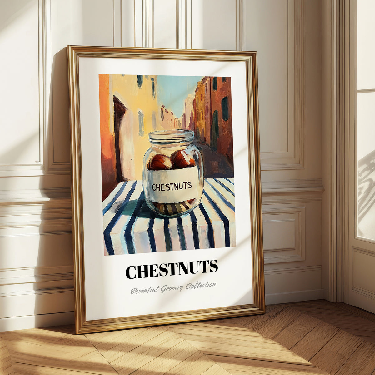 Chestnuts – Italian Outdoor Café Scene, Nuts Art
