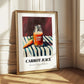 Carrot Juice – on Striped Tablecloth, Lemonade Wall Decor