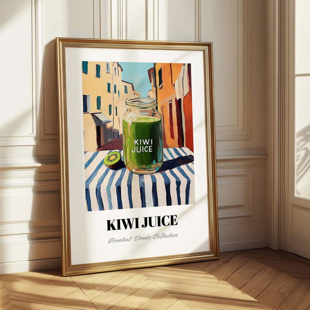 Kiwi Juice – Italian Café on the Corner, Lemonade Poster