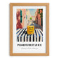 Passion Fruit Juice – Italian Café on the Corner, Lemonade Wall Decor, set in oak frame