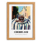 Cherry Jam – Italian Café on the Corner, Jam Painting, set in oak frame