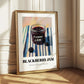 Blackberry Jam – on Striped Tablecloth, Jam Poster