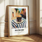 Plum Jam – Italian Street Café Scene, Jam Print
