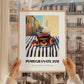 Pomegranate Jam – Italian Street Café Scene, Jam Painting, styled in a charming Paris street view