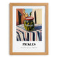 Pickles – Italian Outdoor Café Scene, Bbq Wall Decor, set in oak frame