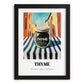 Thyme – Italian Urban Café Scene, Spices Poster, in sleek black frame