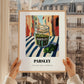 Parsley – Italian Street Café Scene, Spices Poster, styled in a charming Paris street view