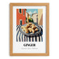 Ginger – Italian Café on the Corner, Spices Painting, set in oak frame