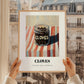 Cloves – on Striped Tablecloth, Spices Painting, styled in a charming Paris street view