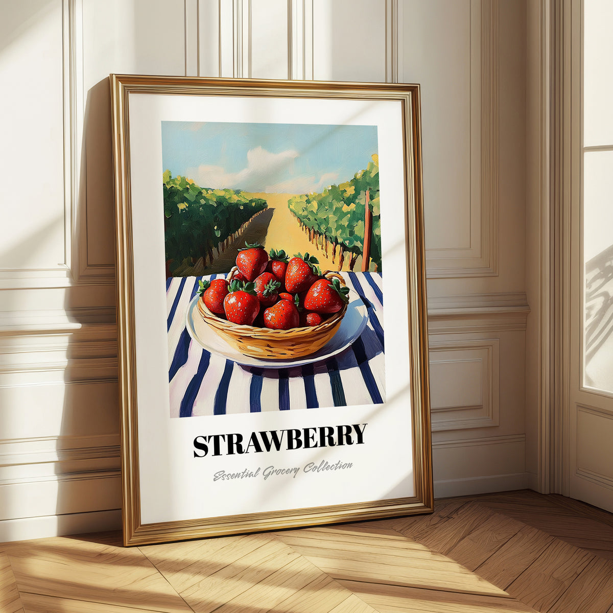 Strawberry – Green Valley Landscape, Berries Wall Decor