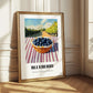 Blueberry – Green Valley Landscape, Berries Painting