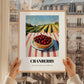 Cranberry – Green Valley Landscape, Berries Still Life, styled in a charming Paris street view