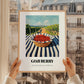 Goji – Green Valley Landscape, Berries Wall Art, styled in a charming Paris street view
