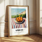 Apricot – Valley Café Scene, Fruit Poster