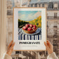 Pomegranate – Green Valley Landscape, Fruit Wall Decor, styled in a charming Paris street view