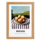 Potato – Green Valley Landscape, Vegetable Art, set in oak frame