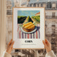 Corn – Green Valley Landscape, Vegetable Still Life, styled in a charming Paris street view