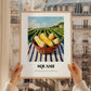 Squash – Green Valley Landscape, Vegetable Art, styled in a charming Paris street view