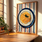 Spaghetti – on Striped Tablecloth, Italian Pasta Still Life, clean layout with no caption