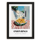 Onion Rings – White village Café on the Corner, American Food Wall Decor, in sleek black frame