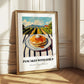 Pancakes With Syrup – Hilltop Table Scene, American Pastry Still Life 