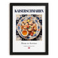 Kaiserschmarrn – Austrian Dessert Dish, Bistro Poster, in sleek black frame