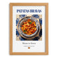 Patatas bravas – Spanish Snack Dish, Tavern Poster, set in oak frame