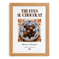 Chocolate truffles – French Dessert Dish, Restaurant Poster, set in oak frame