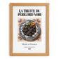 Black Périgord Truffle – French Ingredient Dish, Tavern Wall Art, set in oak frame