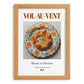 Vol-au-vent – French Dish, Farmhouse Kitchen Print, set in oak frame