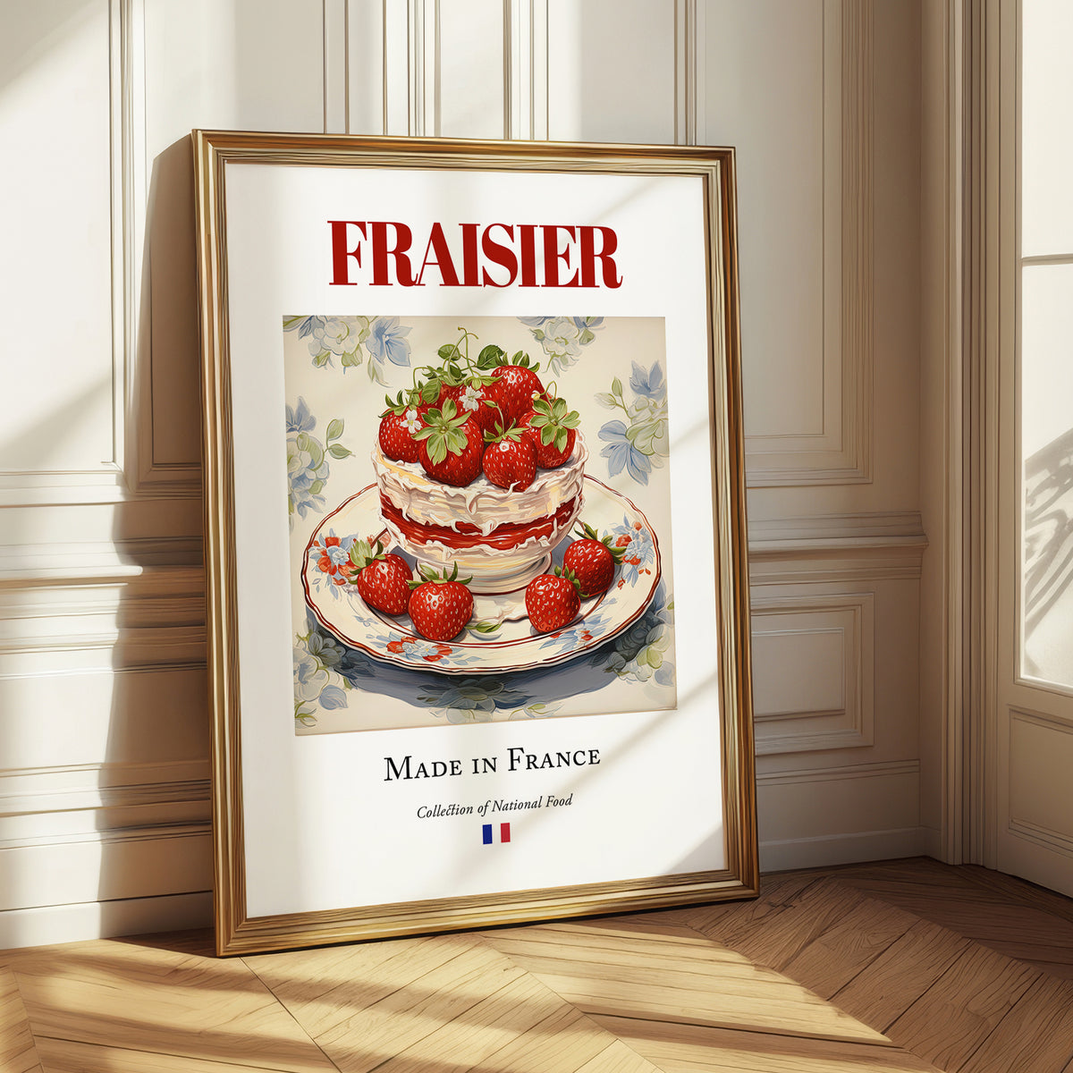 Fraisier – French Dessert Dish, Brasserie Print