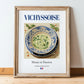 Vichyssoise – French Soup Dish, Restaurant Art, in wooden frame leaning on the floor