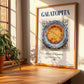 Galatopita – Greek Dish, Food Bar Poster, no-text version framed in wood