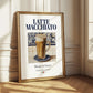 Latte macchiato – Italian Coffee, Book Café Print