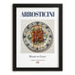 Arrosticini – Italian Meat Dish, Restaurant Poster, in sleek black frame
