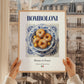 Bomboloni – Italian Dessert Dish, Tavern Print, styled in a charming Paris street view