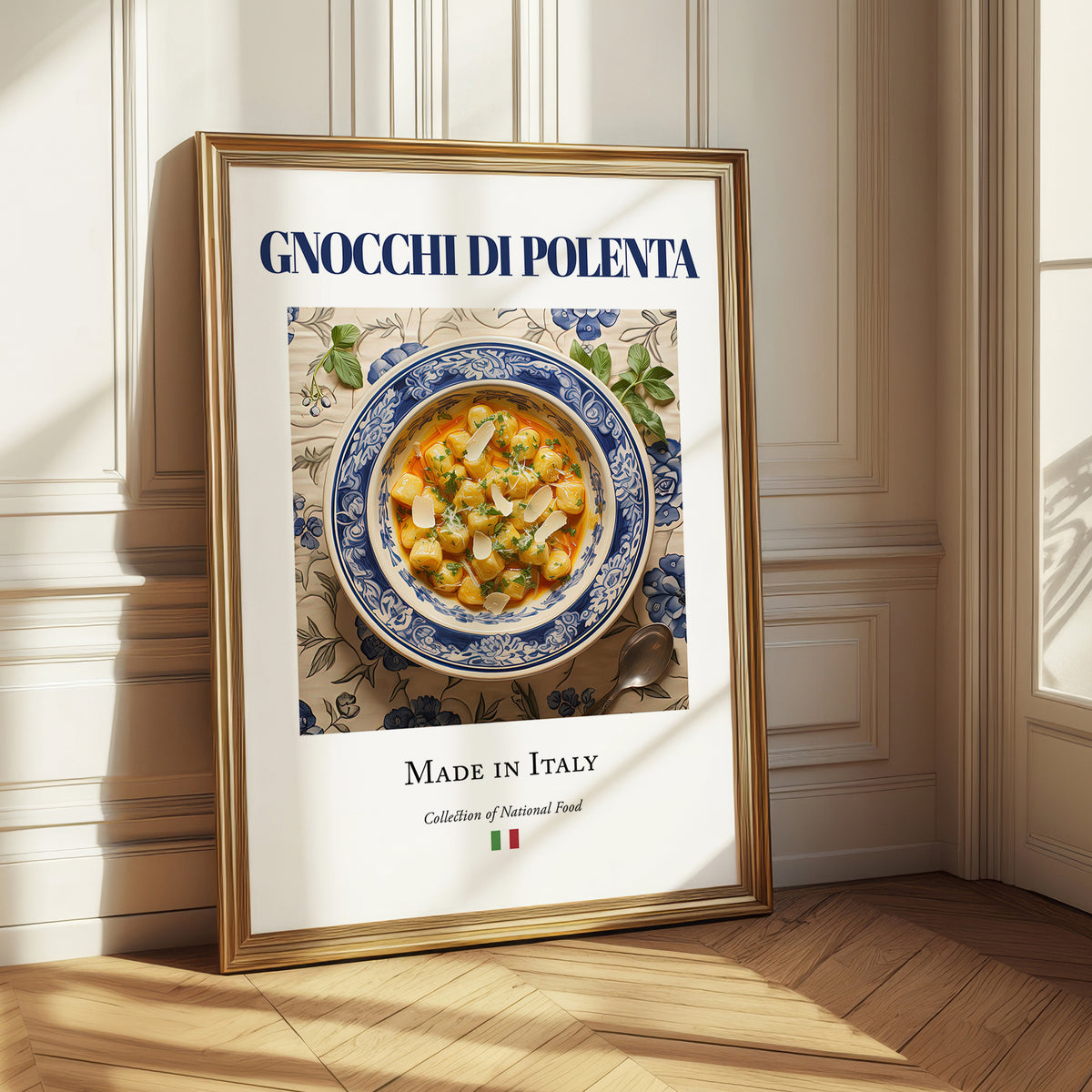 Gnocchi di Polenta – Italian Dish, Bistro Painting