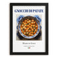 Gnocchi di Patate – Italian Dish, Café Still Life, in sleek black frame