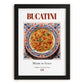 Bucatini – Italian Pasta, Ristorante Painting, in sleek black frame
